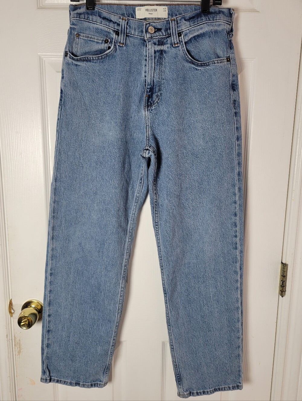 Hollister Baggy Jeans W29 L30 Light Wash Blue Denim Y2K Skater
